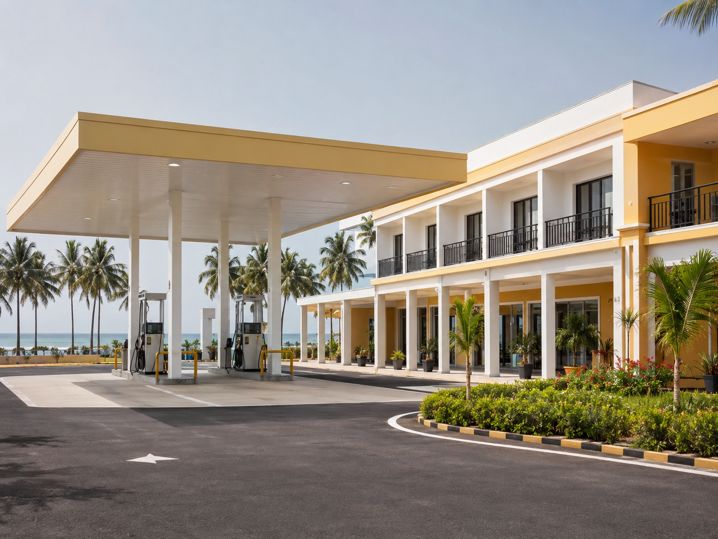 Service station and hotel project in Porto Amboim