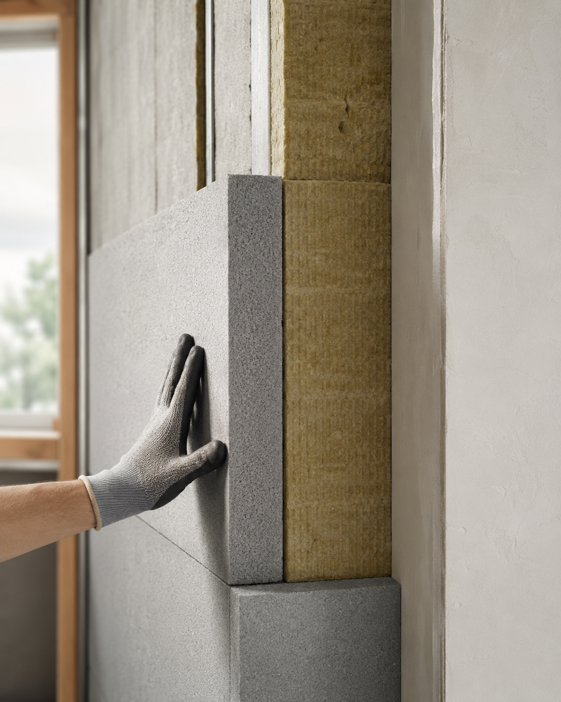 Innovative and energy-efficient building materials applied in an engineering project